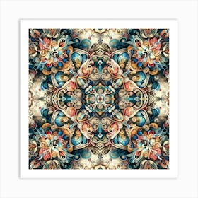 Psychedelic Mandala Art Print