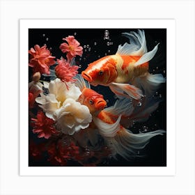 Koi Fish Art Print