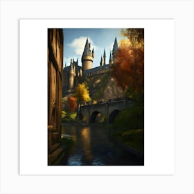 Harry Potter Castle Art Print