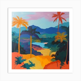 Abstract Travel Collection Sao Tome And Principe 4 Art Print