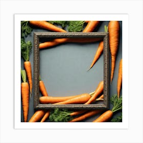 Carrots In A Frame 16 Art Print