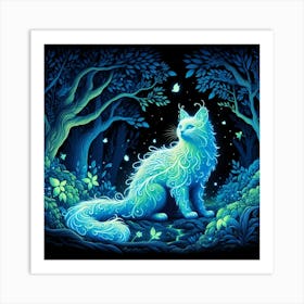 A mystical cat 1 Art Print