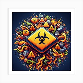 Biohazard Blast Art Print