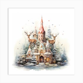 Stitched Yule Canvas Serenity Art Print