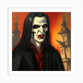 Dracula Vampire Art Print