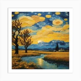 Starry Night 1 Art Print