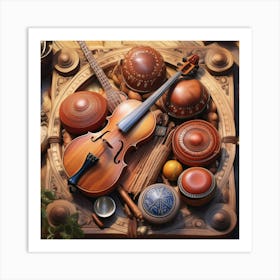 Acoustic Instruments Art Print