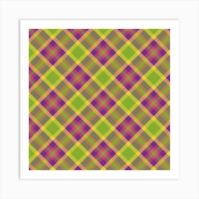 Plaid Pattern 21 Art Print