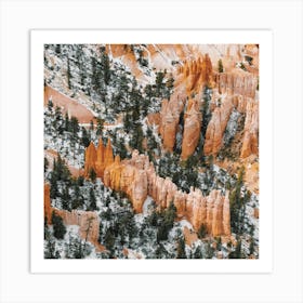 Bryce Canyon Winter Scenery Art Print