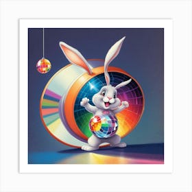 Disco Bunny 4 Art Print