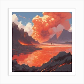 Lava Art 3 Art Print