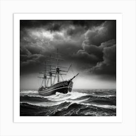 Stormy Seas 1 Art Print