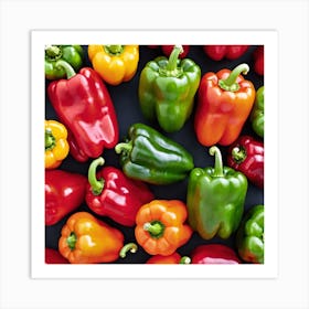 Colorful Peppers 44 Art Print