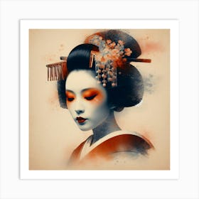 Japan Geisha Visual 129 Art Print