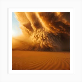 Sandstorm In The Desert 1 Art Print