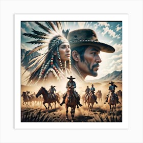 Cowboys Art Print