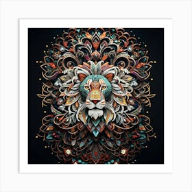 Lion Head Art Print