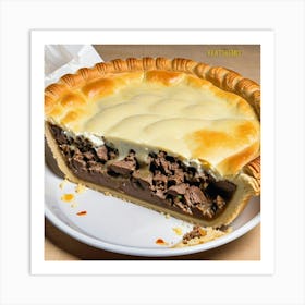 Pie With Meat In It Art Print