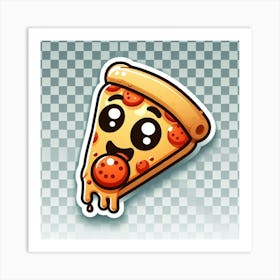 Pizza Sticker Art Print