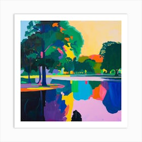 Abstract Park Collection Lumphini Park Bangkok Thailand 1 Art Print