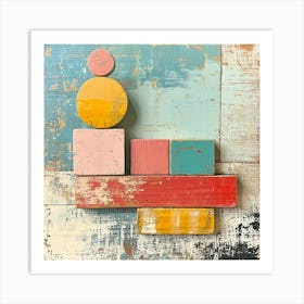 Colorful Blocks Art Print