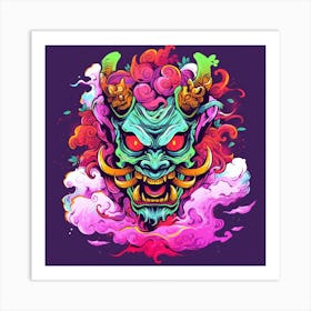 Demon Head 7 Art Print