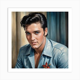 Eternal Rock 'n' Roll Icon Elvis Presley Legend Art Print