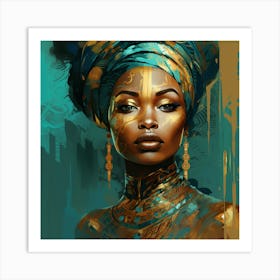 African Beauty 4 Art Print