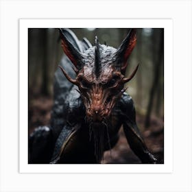 Dragon In The Woods Art Print