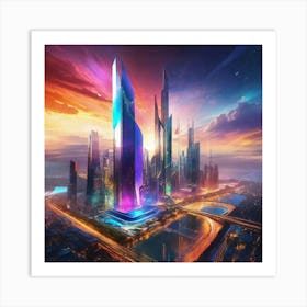 Futuristic Cityscape 75 Art Print