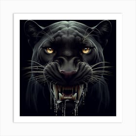 Black pantha  Art Print