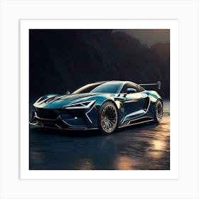 Firefly Sleek And Powerful Luxury Sports Car Design 88781 (6) Art Print