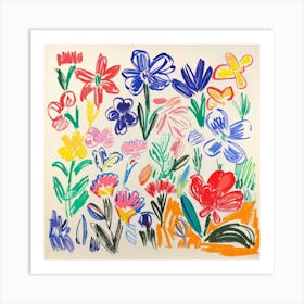 Floral Painting Matisse Style 2 Art Print