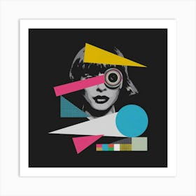 Woman With A Colorful Eye Art Print