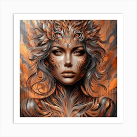 Tiger Woman 2 Art Print