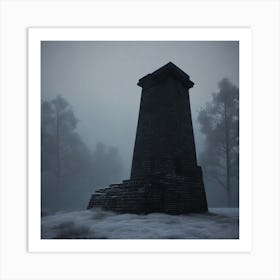 Ruins In The Fog Art Print