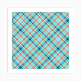 Plaid Fabric 179 Art Print