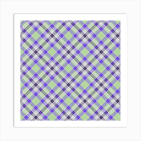 Plaid Fabric 78 Art Print