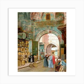 Egyptian Market Art Print