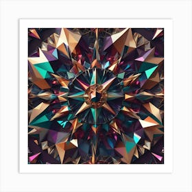 Abstract Geometric Pattern 2 Art Print