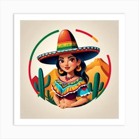 Mexican Girl 82 Art Print