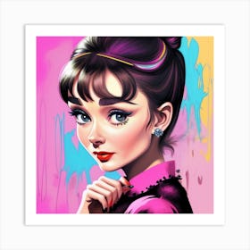 Audrey Hepburn Vintage Artistry Art Print