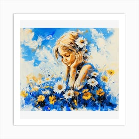 Daisy Girl Art Print