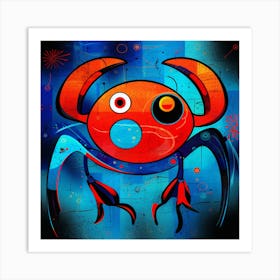 Crab Abstract 2 Art Print