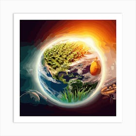 Sustainable Food Production Art Print