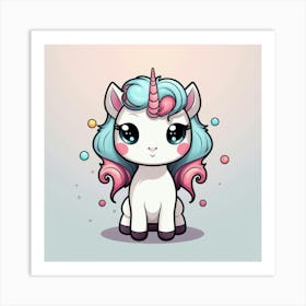 Cute Unicorn 478 Art Print