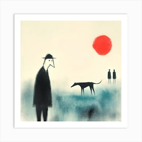 Dogs And Their People III Art Print