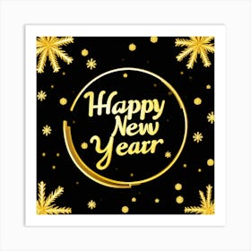 Happy New Year 12 Art Print