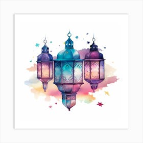 Islamic Lanterns 1 Art Print