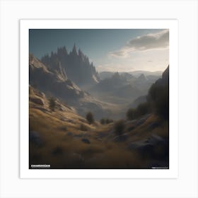 Mountain Landscape 36 Art Print